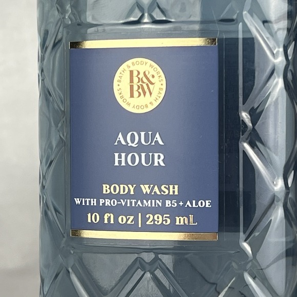 Bath & Body Works AQUA HOUR Body Wash Shower Gel 10 oz B5 Gifting *Discontinued - Picture 7 of 7